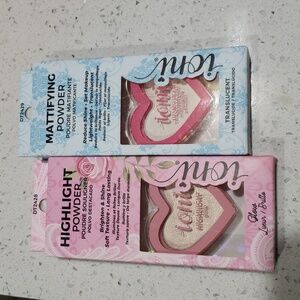 Ioni Cosmetics (1) Highlight & (1) Mattifying Powder. NIP